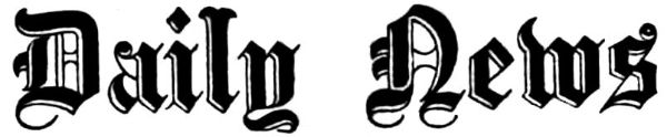 Header graphic for The Daily News from 1921