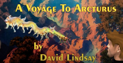 Title image from Rafi Metz's illustrated audiobook of A Voyage to Arcturus on YouTube